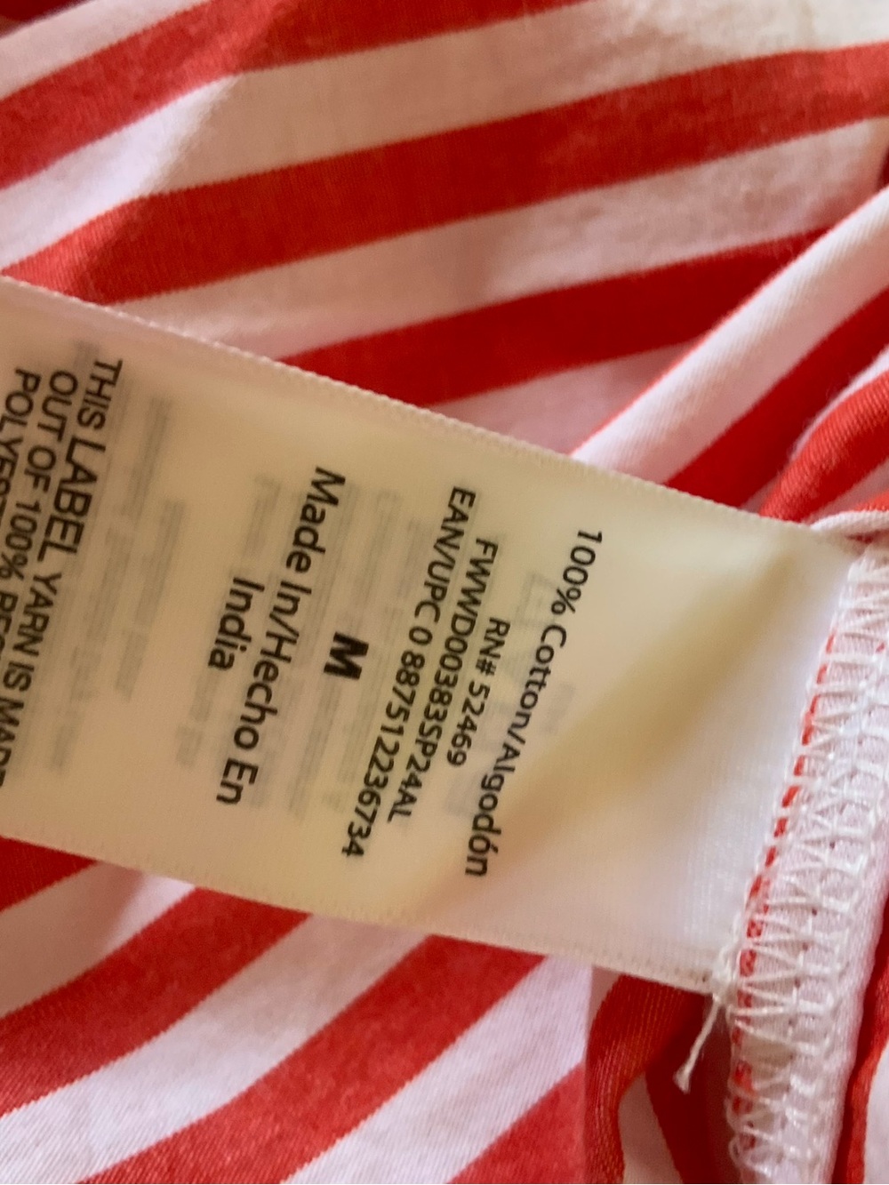 Free Assembly Orange & White Striped Shirt Dress with Waist Tie - Picture 6 of 7